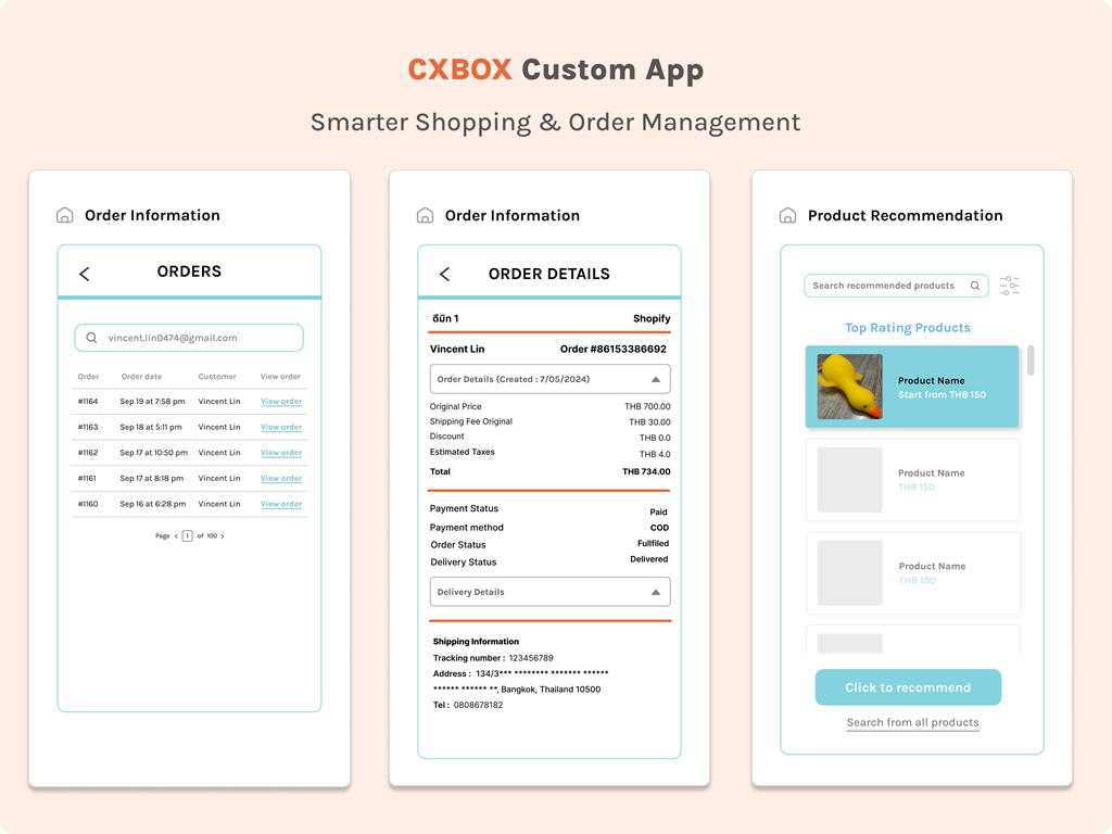 CXBOX Commerce and Recommendation primary marketing image — eComm and Payments app on the Zendesk Marketplace